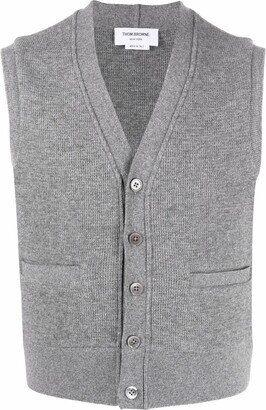 Sleeveless Cashmere Cardigan