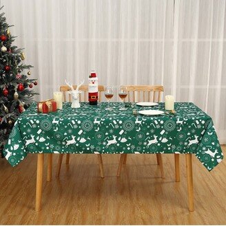 Christmas Pattern Decoration Table Cover Holiday Tablecloth