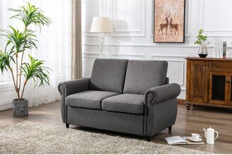 Pull Out Sofa Bed Loveseat Sleeper with Twin Size Memory Mattress