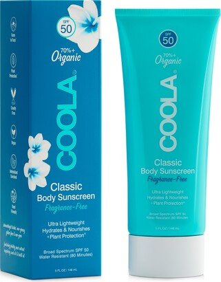 Classic Body Organic Sunscreen Lotion Spf 50 - Fragrance-Free