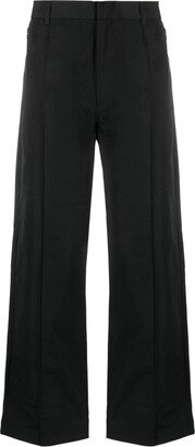 Straight Wide-Leg Chino Trousers