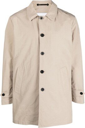 Paltò Point-Collar Single-Breasted Coat