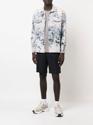 x notRainProof tie-dye print denim jacket