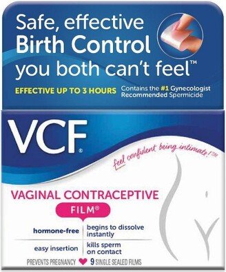 VCF Contraceptive Films - 9ct