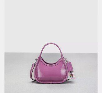 Mini Ergo Bag With Crossbody Strap In Crinkled Patent Leather-AA