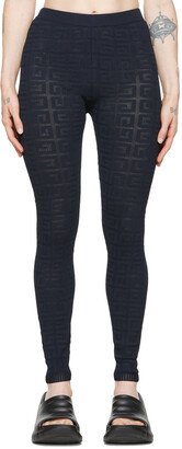 Navy Viscose Leggings