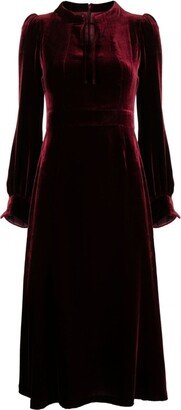 Royale velvet midi dress