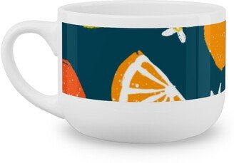 Mugs: Citrus - Multi Color Latte Mug, White, 25Oz, Multicolor