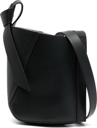 Hobo Tie leather shoulder bag-AB