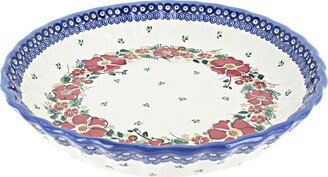 Blue Rose Pottery Blue Rose Polish Pottery Blair Pie Plate