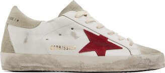 White & Gray Super-Star Sneakers