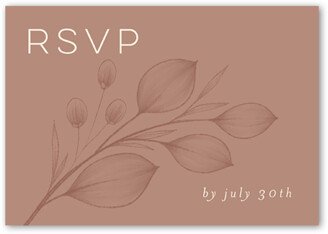 Rsvp Cards: Novel Matrimony Wedding Response Card, Beige, Matte, Pearl Shimmer Cardstock, Square
