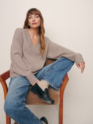 Jadey Oversized V-Neck Sweater