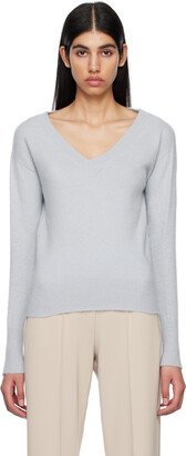 Blue V-Neck Sweater