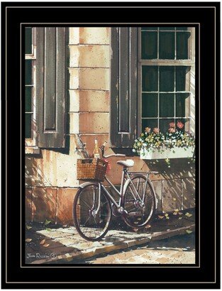 Picnic Getaway by John Rossini, Ready to hang Framed Print, Black Frame, 15