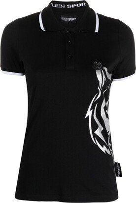 Logo-Print Cotton Polo Shirt