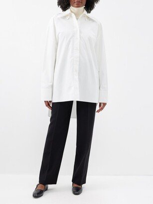 Róhe Double-collar Cotton-poplin Shirt