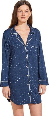 Gisele Printed Sleepshirt (Lunita/Indigo/Bone) Women's Pajama