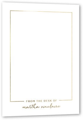 Thank You Cards: Radiant Fringe Personal Stationery, White, Gold Foil, 5X7, Matte, Personalized Foil Cardstock, Square