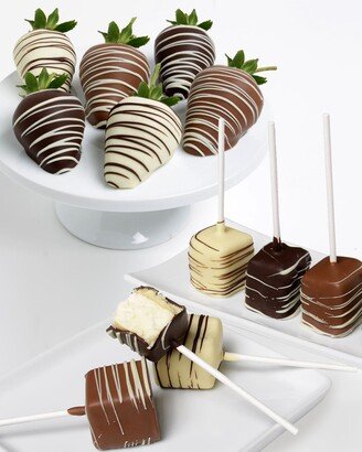 Chocolate Covered Company Classic Strawberries & Cheesecake Pops - 12 Pieces