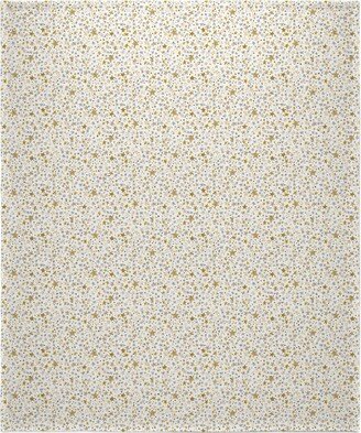 Fleece Photo Blankets: Winter Stars Christmas - Gold Blanket, Fleece, 50X60, Yellow