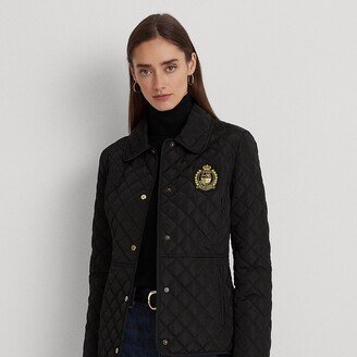 Ralph Lauren Crest-Patch Diamond-Quilted Jacket