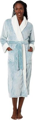 N by Natori Frosted Cashmere Fleece Robe (Spruce) Women's Robe