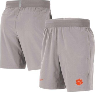 Men's Gray Clemson Tigers Player Performance Shorts