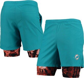 Men's Foco Aqua Miami Dolphins Running Shorts