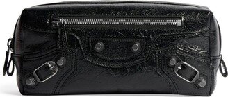 Le Cagole leather wash bag