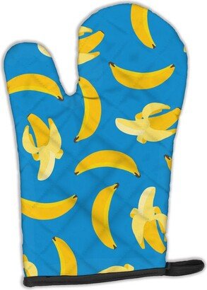 Bananas on Blue Oven Mitt