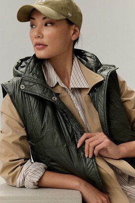 Daily Practice by Anthropologie Metallic Puffer Vest Jacket