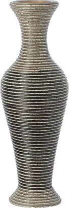 Artificial Rattan Weaved Wire Design Tabletop Accent Decorative Vase