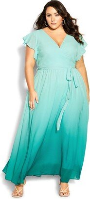 | Women's Plus Size Isabella Maxi Dress - marine - 16W