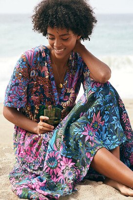 By Anthropologie The Kallie Flowy Maxi Dress: Printed Edition