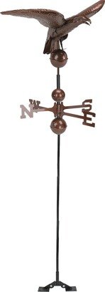 DAK 3' Polished Chocolate Brown Eagle Outdoor Weathervane