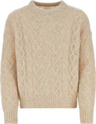 Cableknit Crewneck Sweater