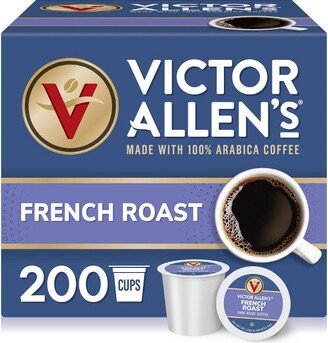 Victor Allen's Coffee French Roast Single Serve Coffee Pods, 200 Ct