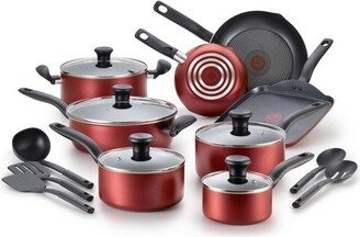 Initiatives Nonstick Cookware 18pc Set - Red