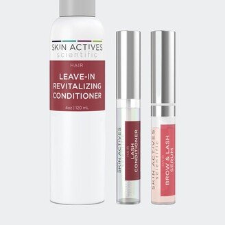 Skin Actives Scientific Revitalizing Conditioner With Brow & Lash Serum and Enhancing Conditioner Set