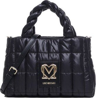 Logo Plaque Quilted Medium Tote Bag-AA