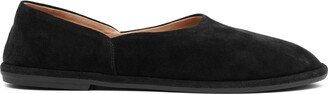 Canal slip-on black suede loafers