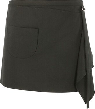 Tailored Folded Mini Skirt