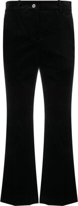 Flared Cropped Trousers-AB