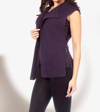 ANGEL Ribbed Vest In Plum