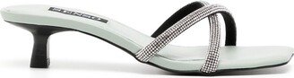 Tatiana I crystal embellished mules-AA