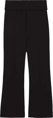 Cropped Stretch-Wool Trousers