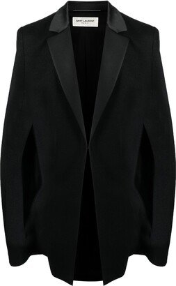 Cape-Style Single-Breasted Blazer