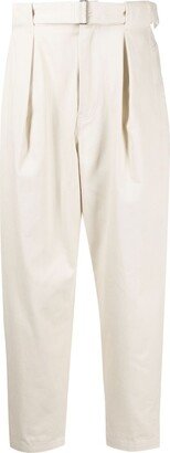 Tapered Cotton Trousers-AA