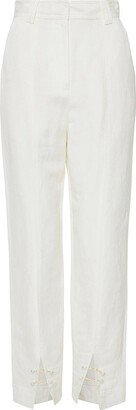 Zita Split-Hem Tapered Pants